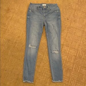 Baby blue jeggings